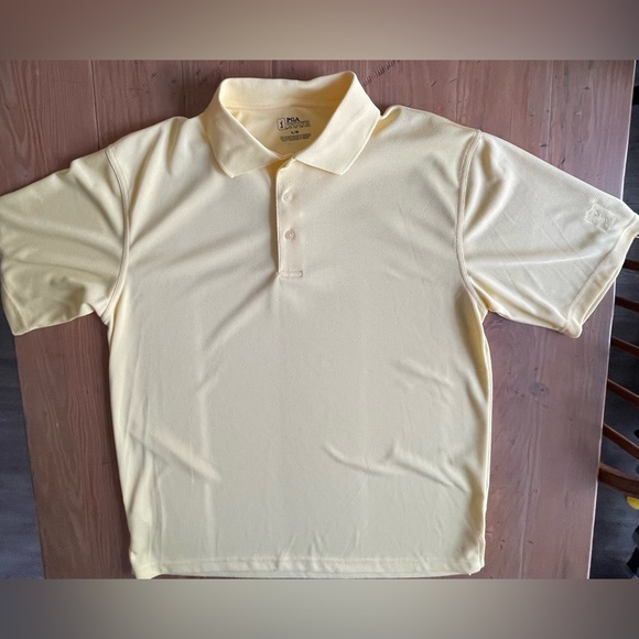 PGA Tour Other - Men’s PGA Tour Golf Polo Shirt Yellow Large